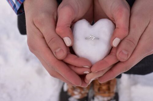 proposta matrimonio sulla neve
